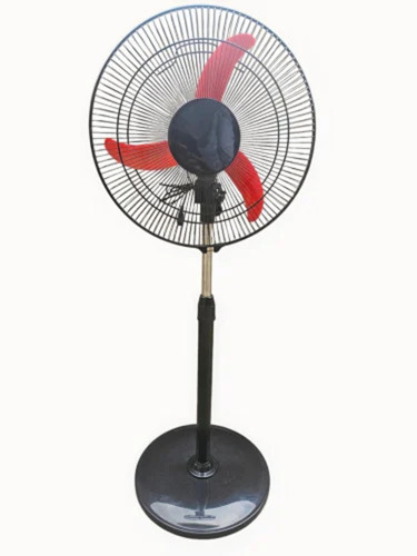 3 Blade 100w Red Pedestal Fan