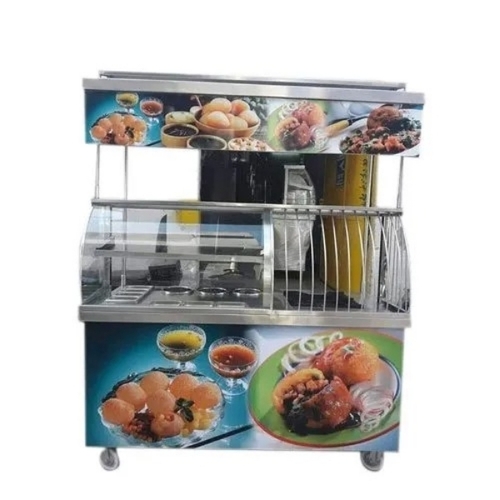 4 Feet Stainless Steel Golgappa Counter