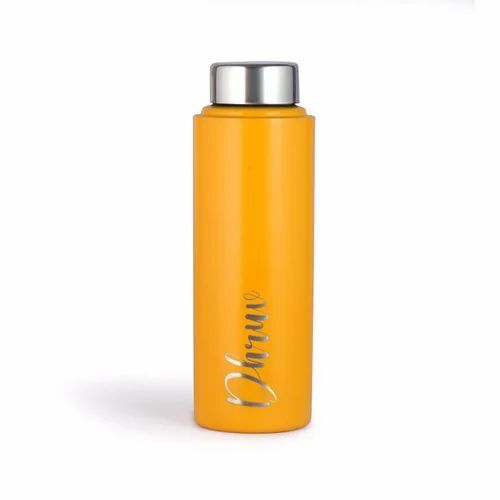 600 Yellow Color Stainless Steel Bottle
