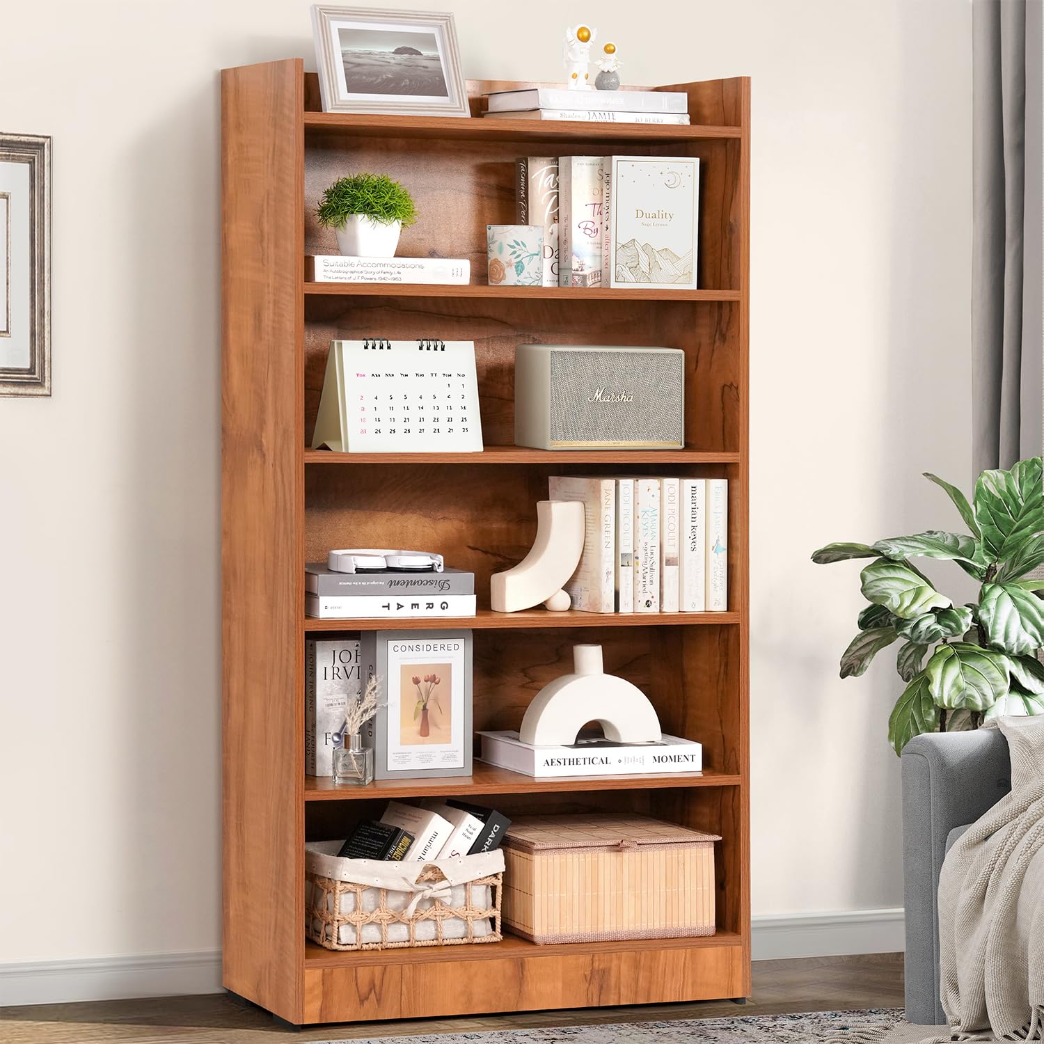About Space Bookshelf For Home 6 Tier Book Rack - Artwork: Handmade