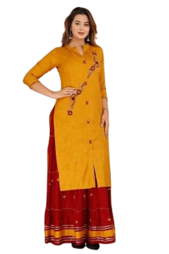Ladies Cotton Sharara Suit