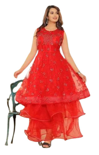 Red Color Designer Gown