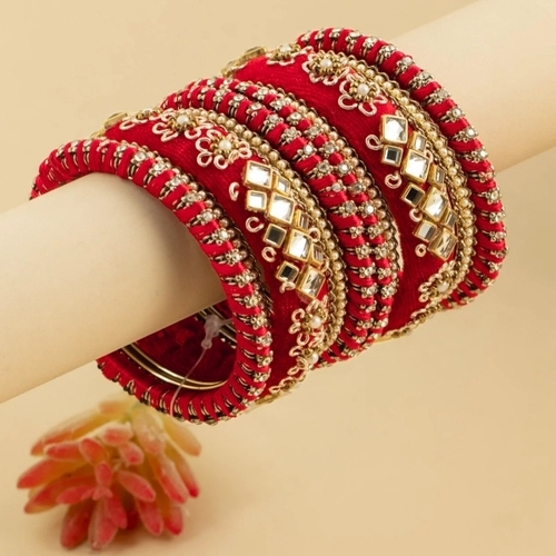 Red Designer Bangles