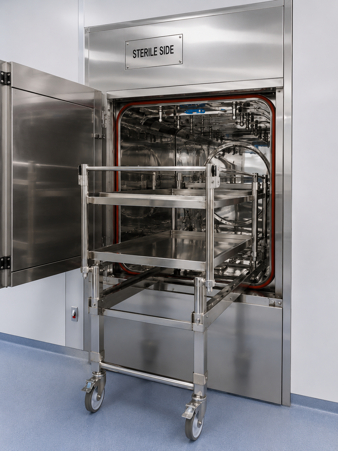 Terracos Autoclave Trolley - Capacity: 12 Pcs/Hr