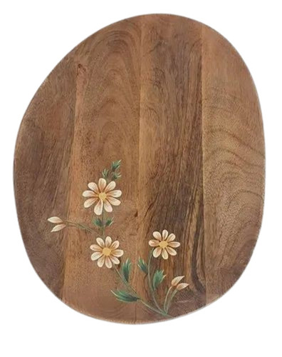 Wooden Oval Shape Serving Tray