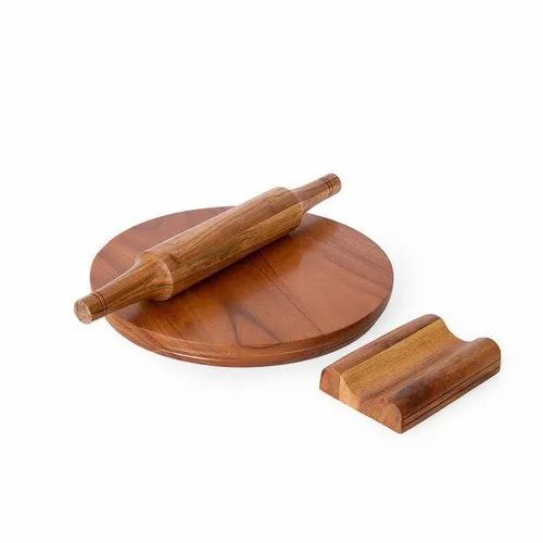 Wooden Rolling Pin Board Set