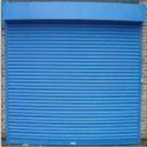 Blue Rolling Shutters