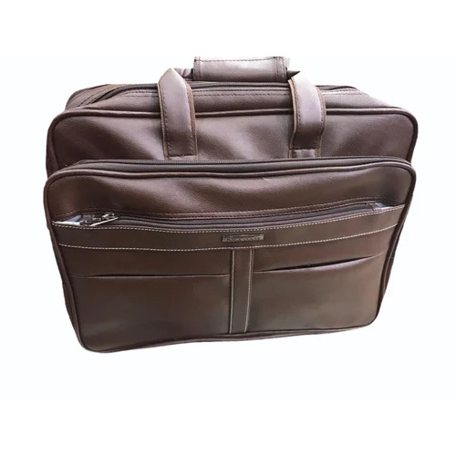 Polo Class Dark Brown Leather Laptop Bags