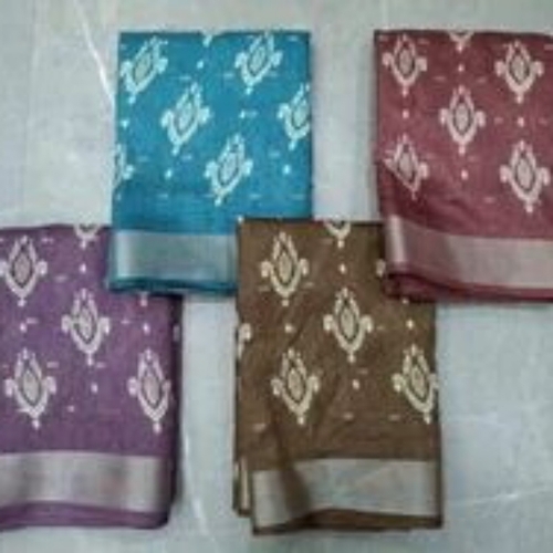 Printed Cotton Butti Saree