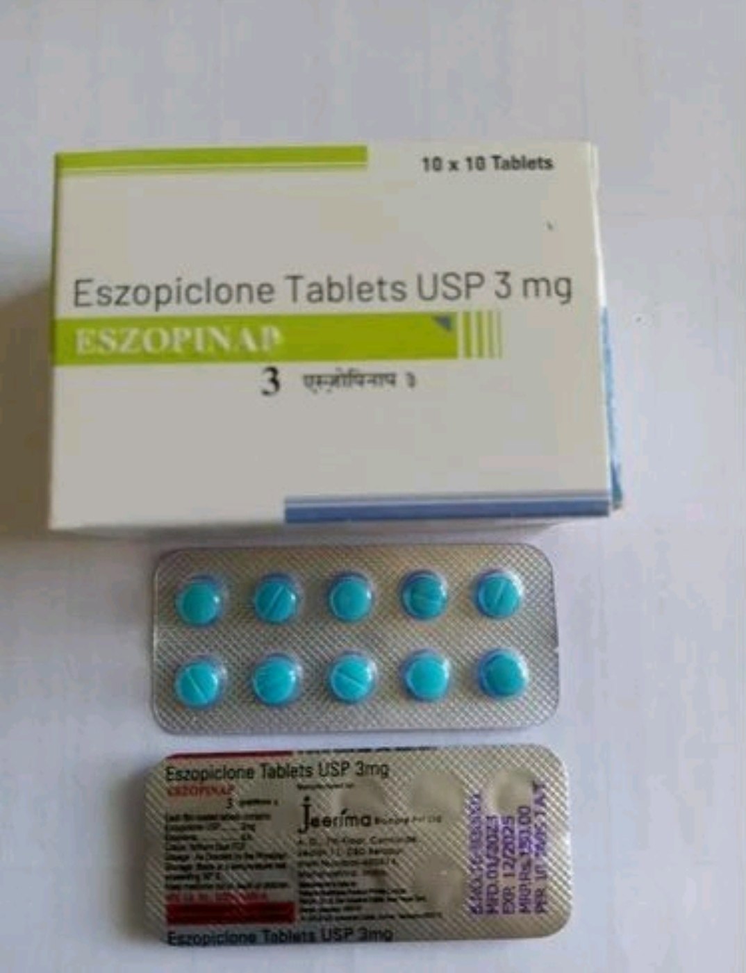 3 Mg Eszopinap Tablets