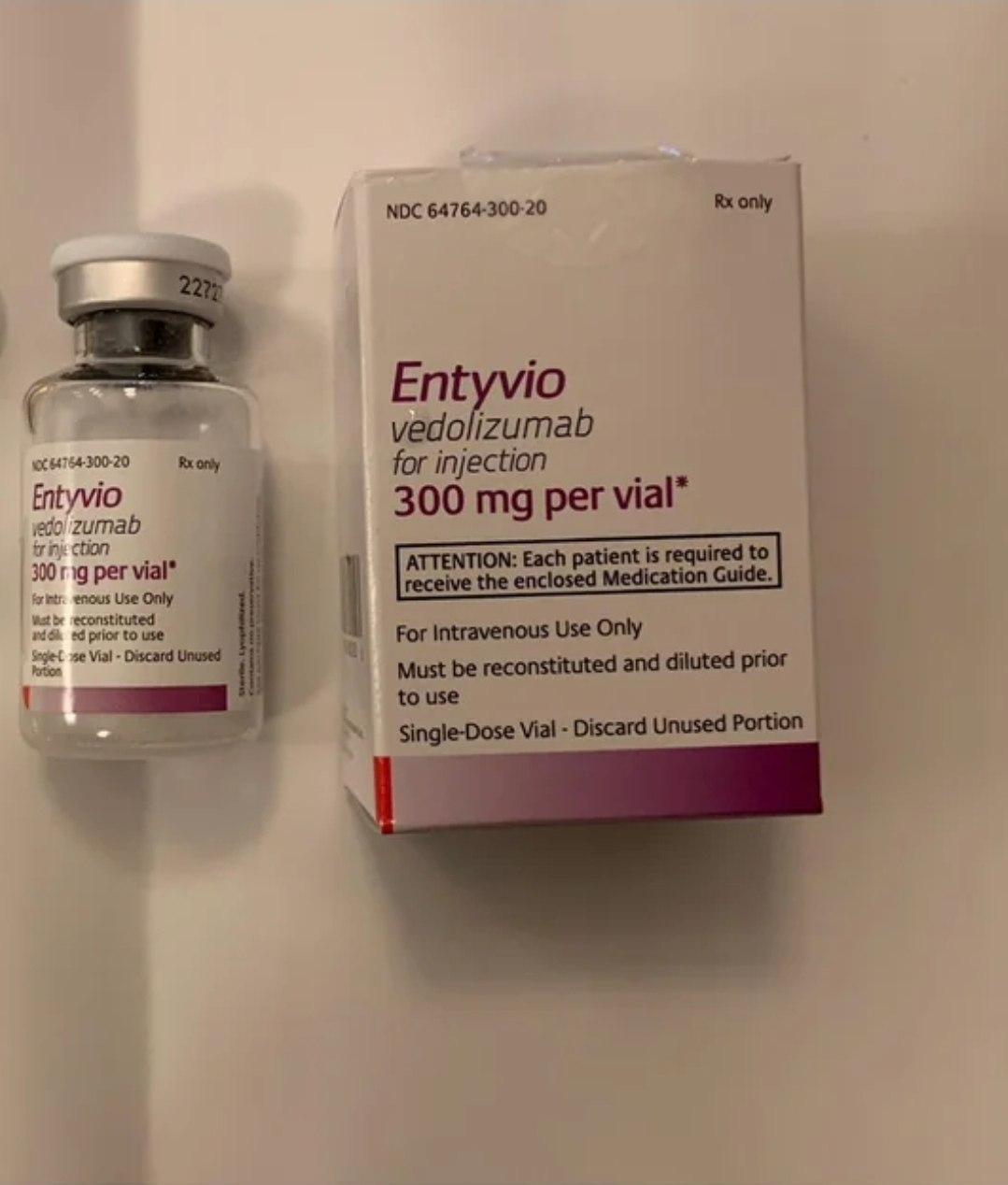 Entyvio 300Mg Per Vial - Dosage Form: Injection
