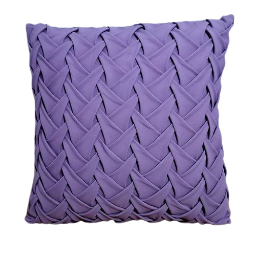 Purple Color Cotton Sofa Cushion