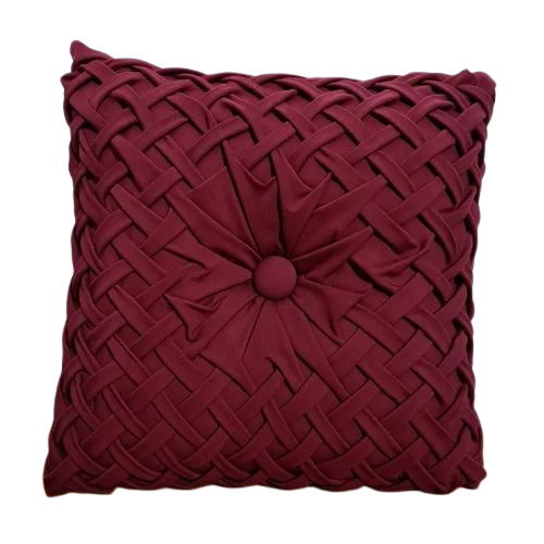 Red Color Cotton Sofa Cushion