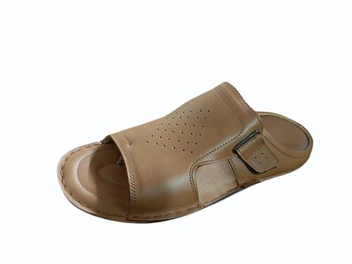 Mens Casual Brown Leather Sandal