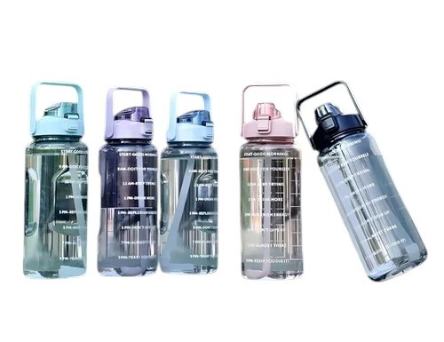 Motivational Water Bottle 2 Liters