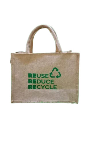 Printed Jute Carry Bag