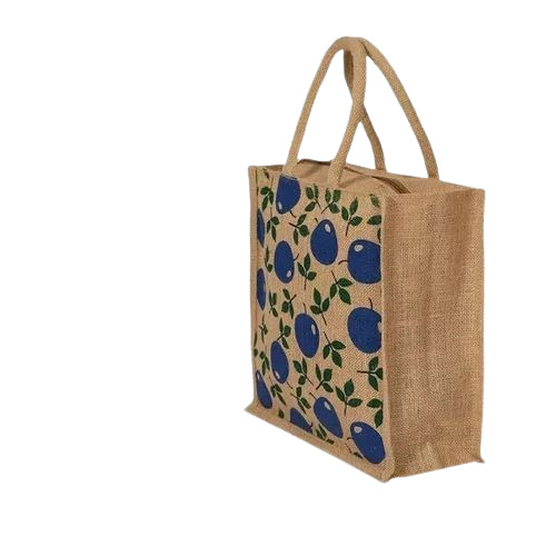 Printed Jute Carry Bag