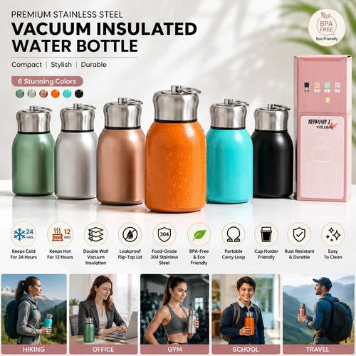 Stainless Steel Thermal Bottle 300ml
