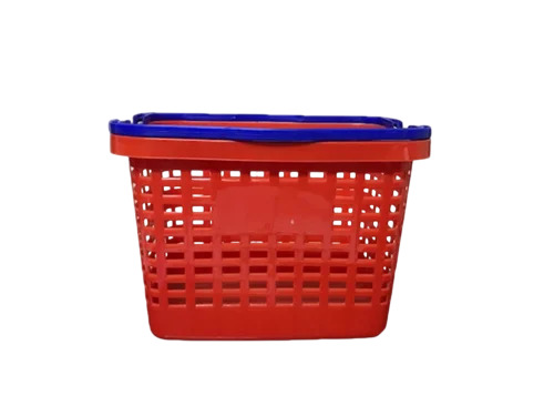 Colored Plastic Shopping Basket
