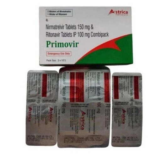 Nirmatrelvir Ritonavir Paxlovid Generic Primovir - Physical Form: Tablets