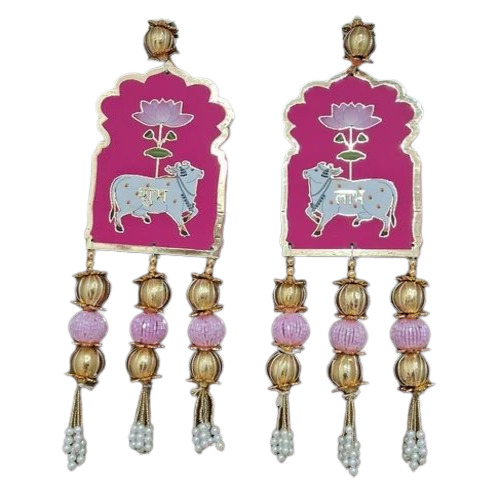 Pink Shubh Labh Door Hanging