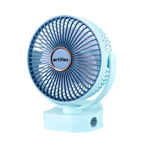 Portable Rechargeable Clip Fan Blue