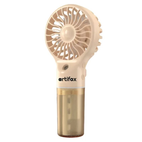 Rechargeable Apricot Handheld Mist Fan