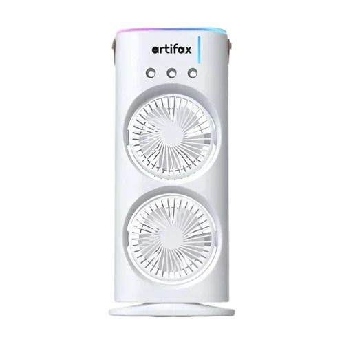 Rechargeable Double Mist Fan 2000mah Battery Double Ended Spray Table Fan