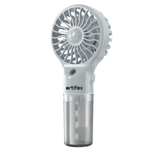 Rechargeable Gray Handheld Mist Fan