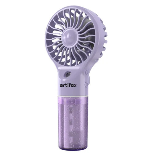 Rechargeable Purple Handheld Mist Fan