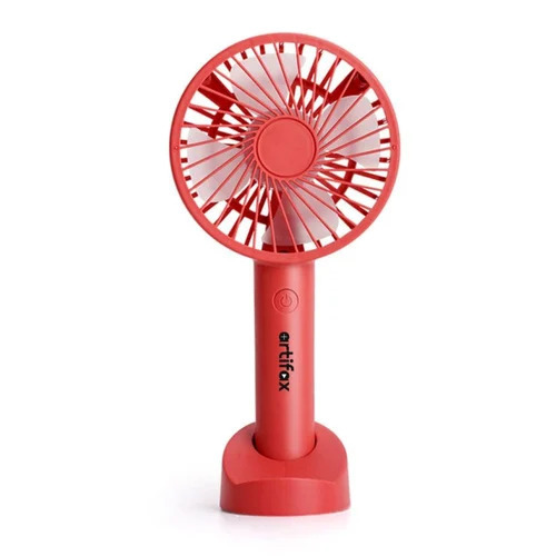 Rechargeable Red Handheld Fan