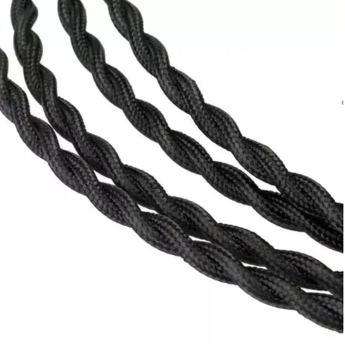 Electrical Lamp Wire Cable Fabric Breaded Twisted