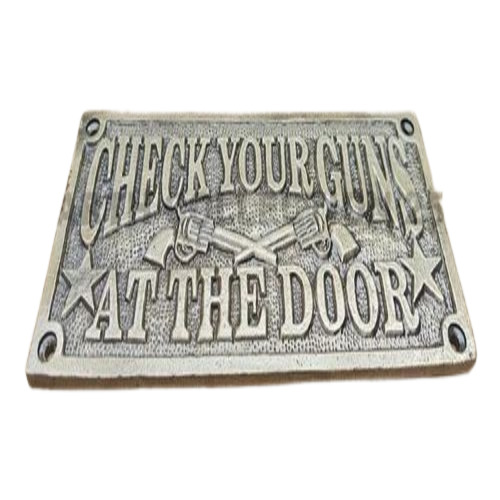 Iron Casted Old West Saloon Sign Plaque
