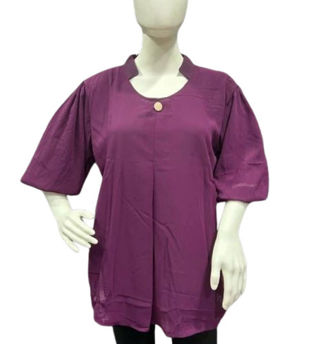 Ladies Plain Purple Top