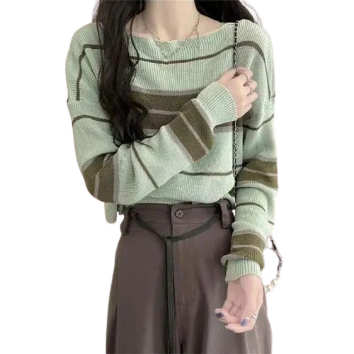 Ladies Striped Woolen Top