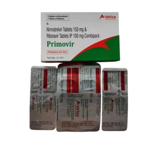 Nirmatrelvir 150 Mg & Ritonavir 150 Mg Tablets Primovir 3X10Box - Life Span: 2029