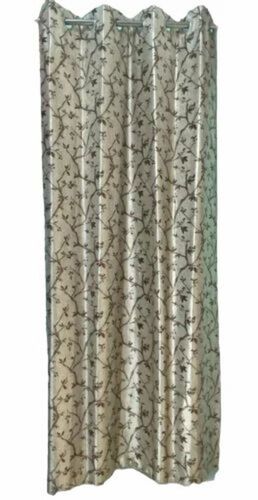 White Printed Door Curtain