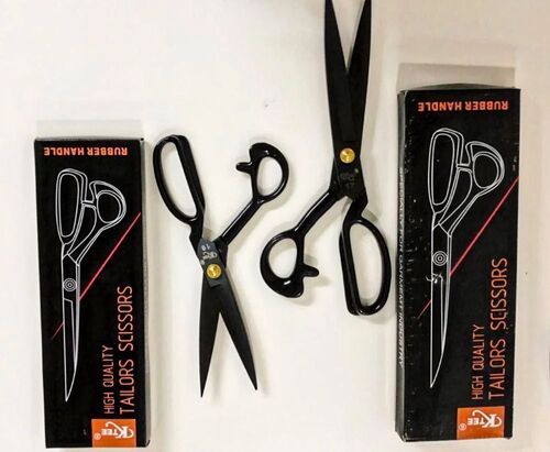 Ktee Black Tailor Scissors Rubber Handle