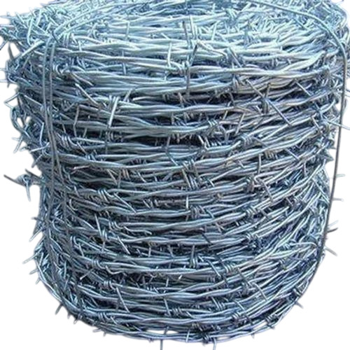 Polished Gi Barbed Wire - Color: Silver