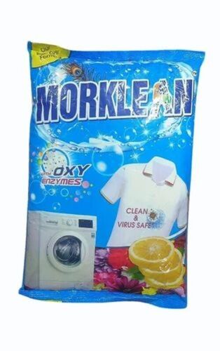 1kg Morklean Detergent Powder - White, 1 Kg Packet | Eco-Friendly, Lavender Scent, Machine Wash, Soft Water