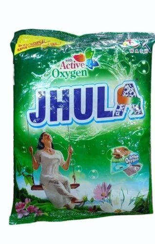 750gm Active Oxygen Jhula Detergent Powder - White, Packet | Eco-Friendly, Jasmine Scent, Machine Wash, Soft Water