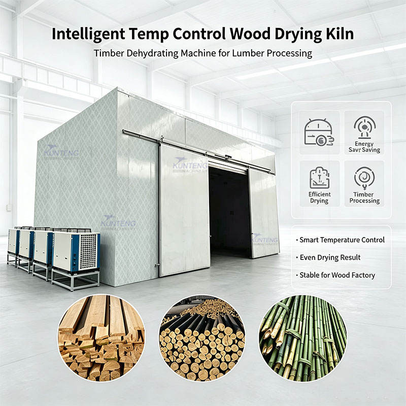 Intelligent Temperature Control Large Wooden Tray Dryer Wooden Tray Drying Room Wooden Tray Drying And Processing Plant - Color: Grey
