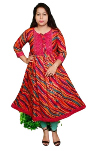 Ladies Maroon Cotton Kurti