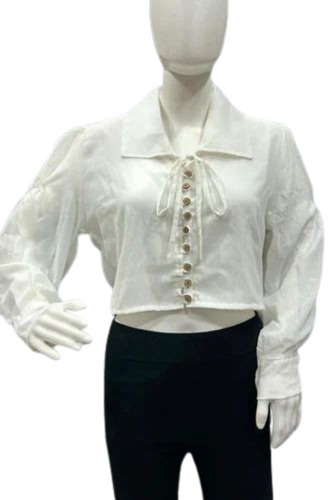 Ladies White Short Shirt