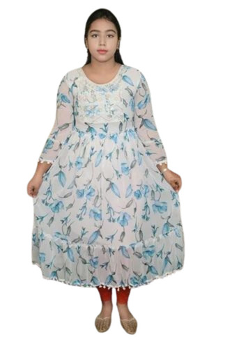 Leave Printed Cotton Regular Kurti