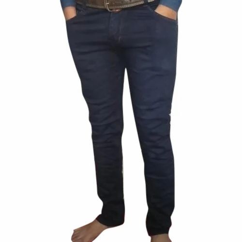Men Plain Slim Fit Jeans