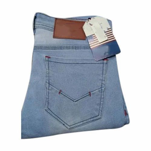 Mens Sky Blue Slim Fit Jeans