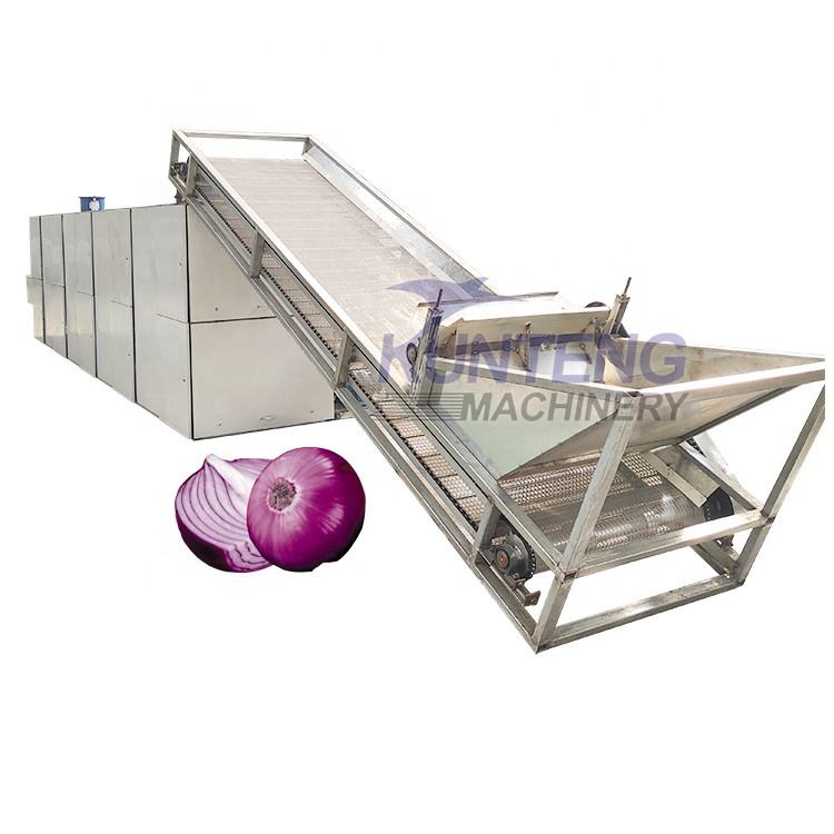 Multi Layers Continuous Chili Onion Mesh Belt Drying Machine Large Capacity Vegetables Dryer - Dimension (L*W*H): Customized Centimeter (Cm)