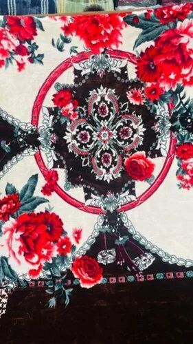 Multicolor Floral Polyester Blanket