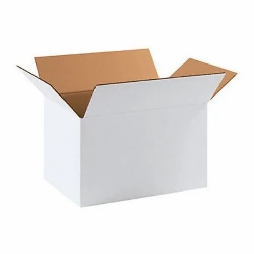 Plain White Corrugated Box